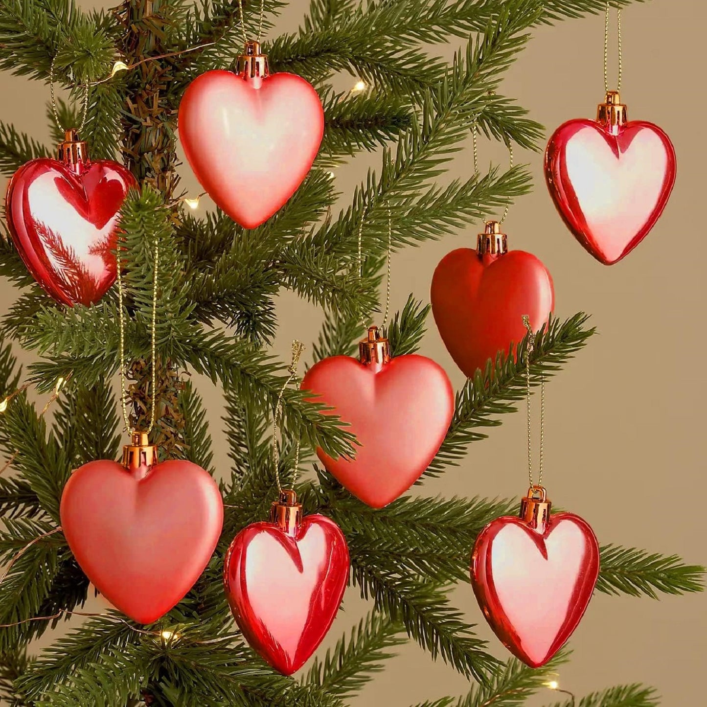 Heart Baubles Hanging Ornaments