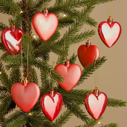 Heart Baubles Hanging Ornaments