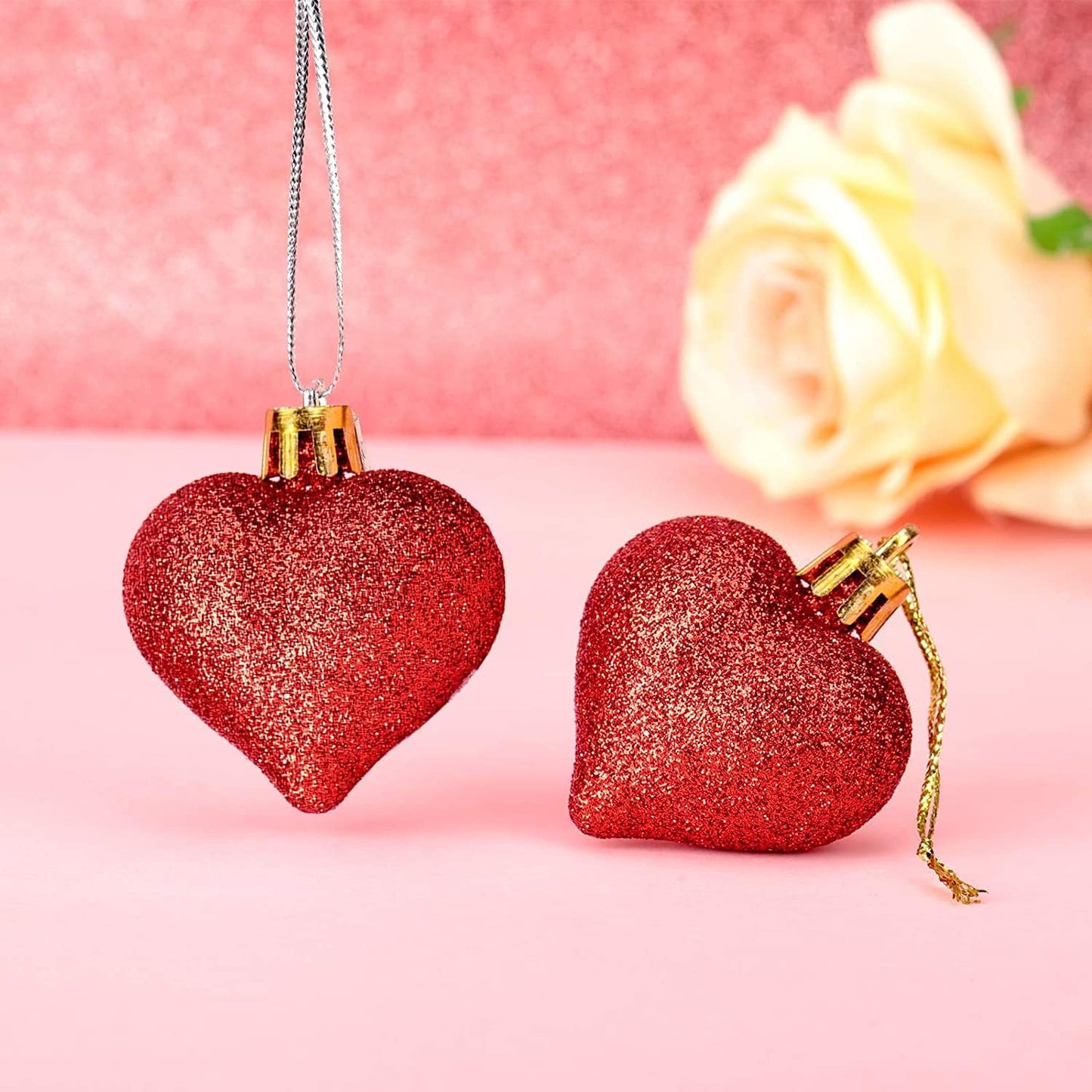 Heart Baubles Hanging Ornaments