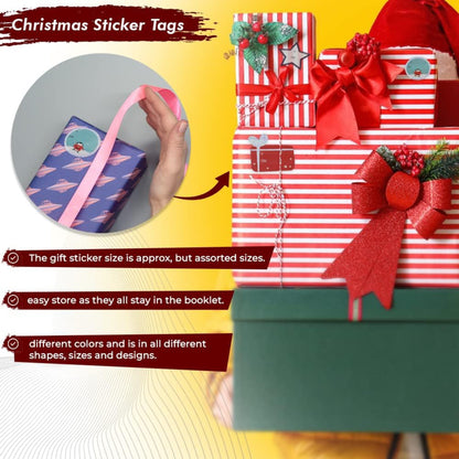 Christmas Labels Stickers Self-Adhesive