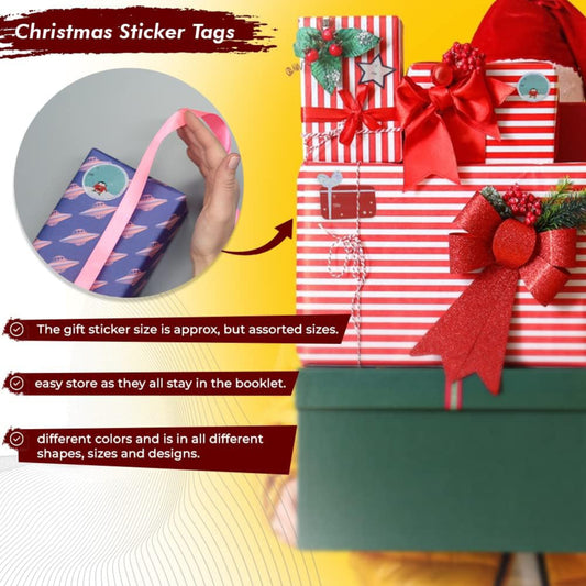 Christmas Labels Stickers Self-Adhesive
