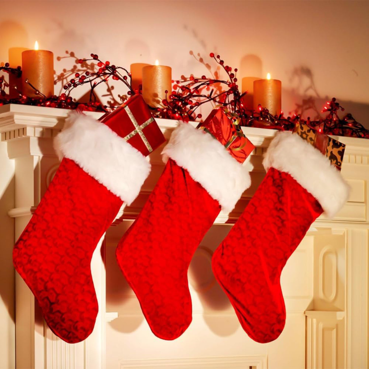 Christmas Stockings, Santa Socks Bag