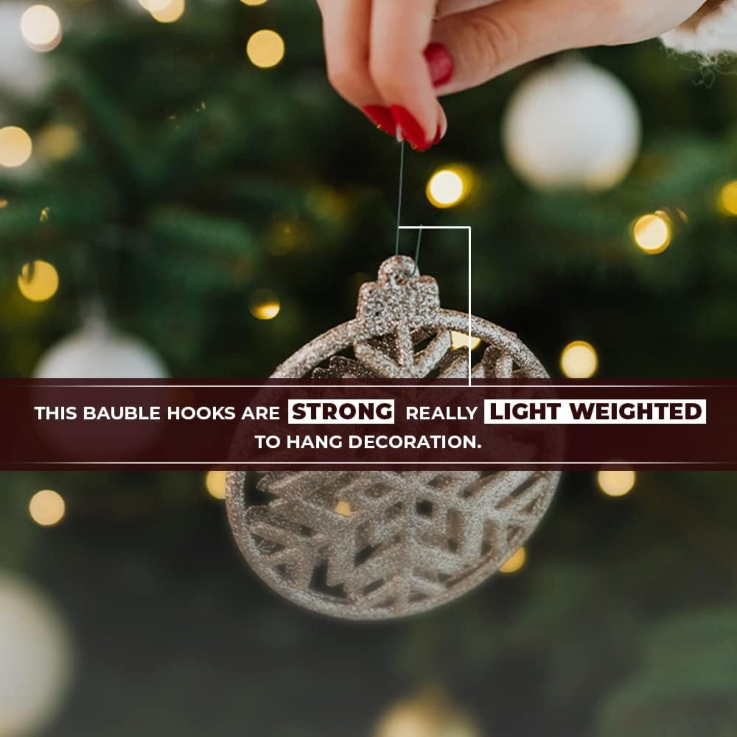 Christmas Tree Hooks Bauble Green