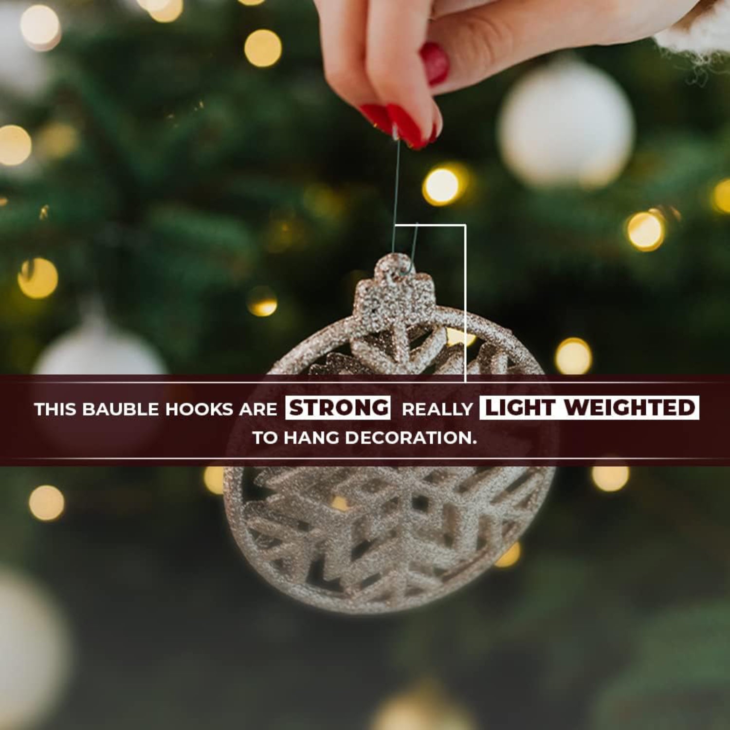 Christmas Tree Hooks Bauble Green