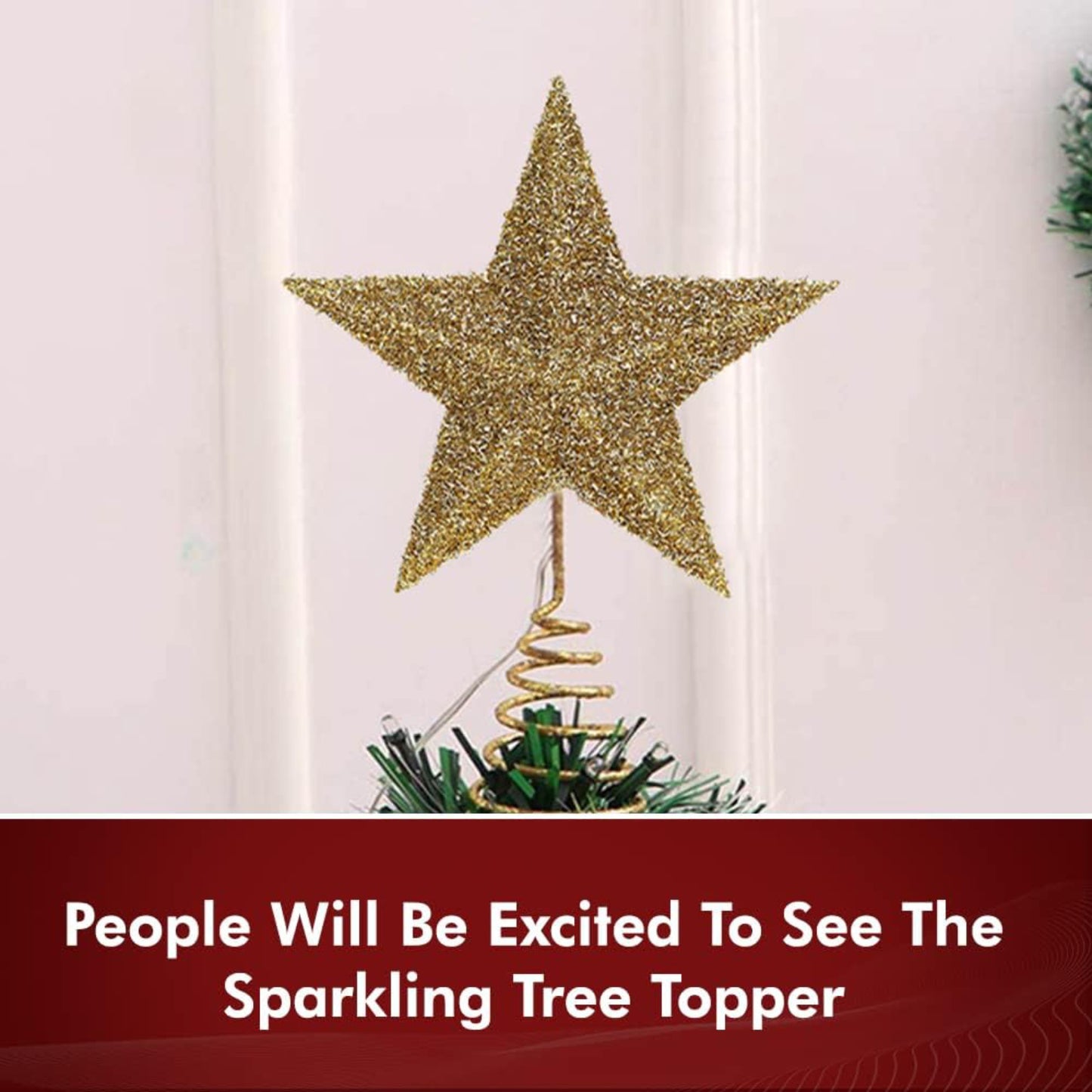 Christmas Tree Topper Star Gold