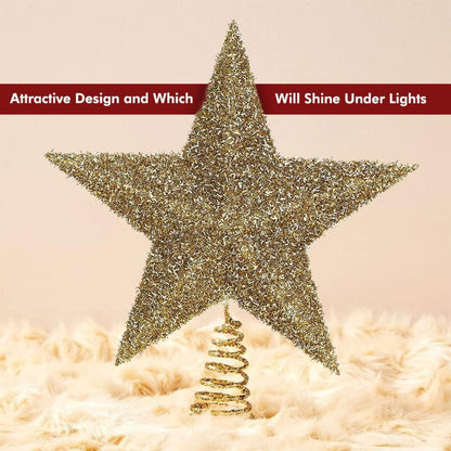 Christmas Tree Topper Star Gold