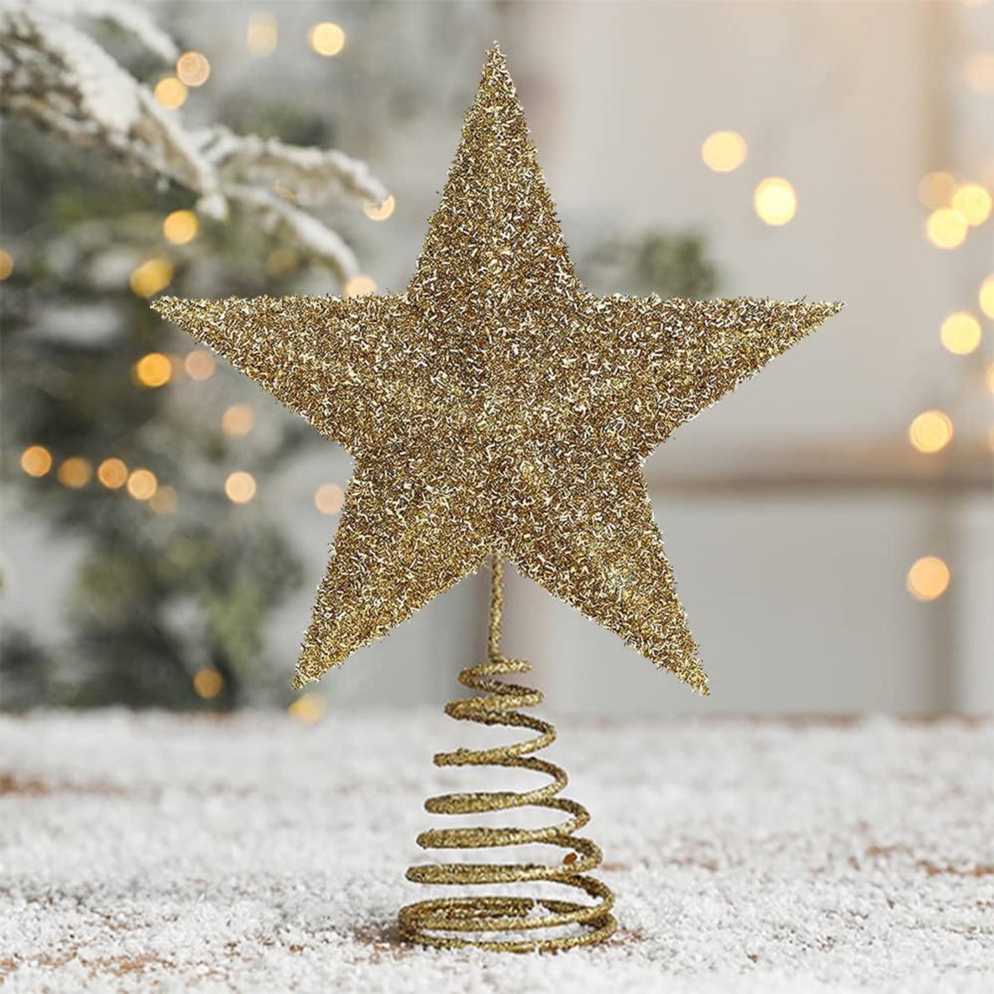 Christmas Tree Topper Star Gold