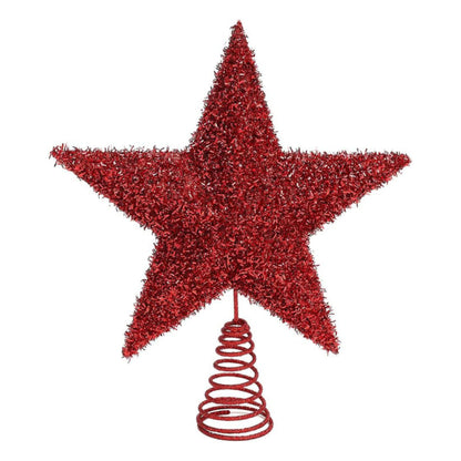 Christmas Tree Topper Star Red