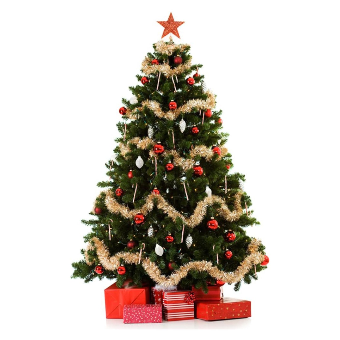Christmas Tree Topper Star Red