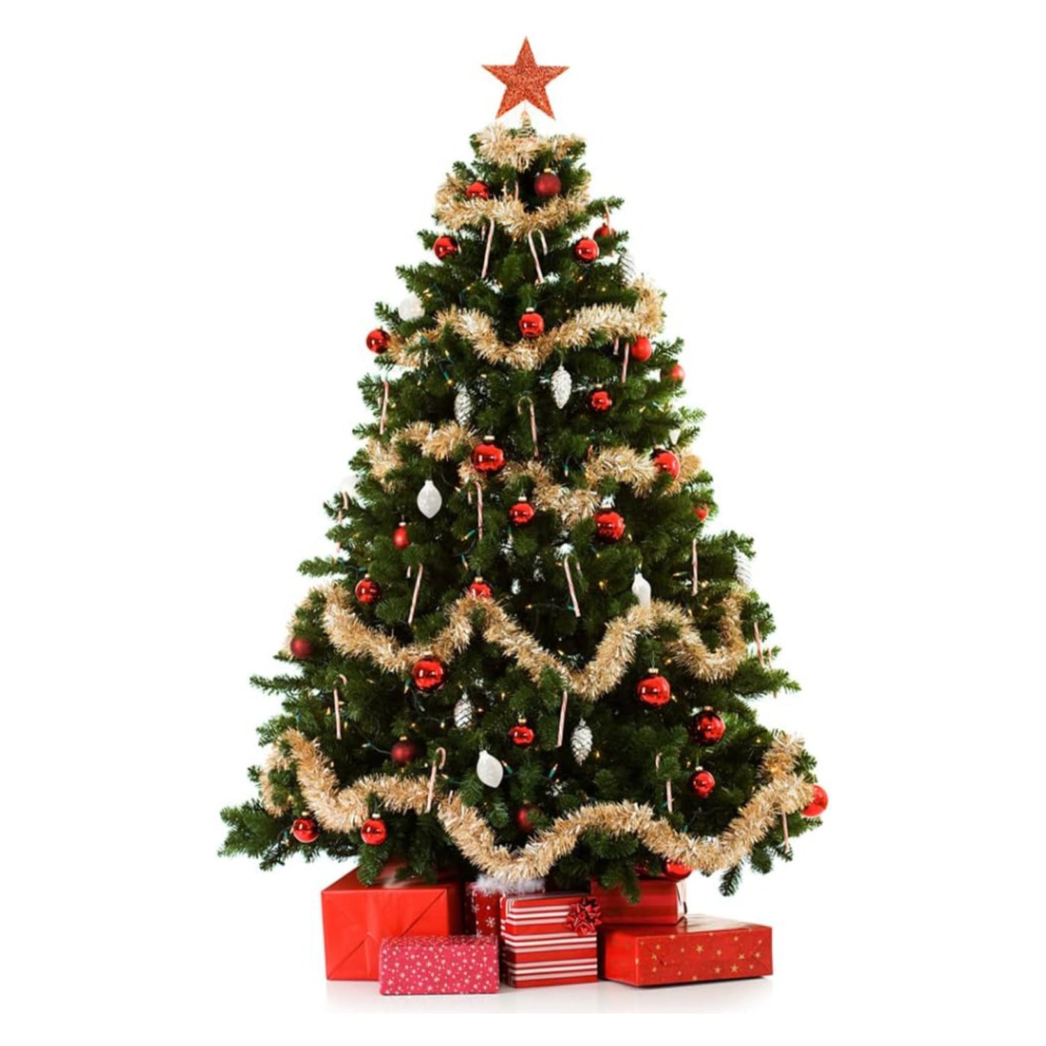 Christmas Tree Topper Star Red