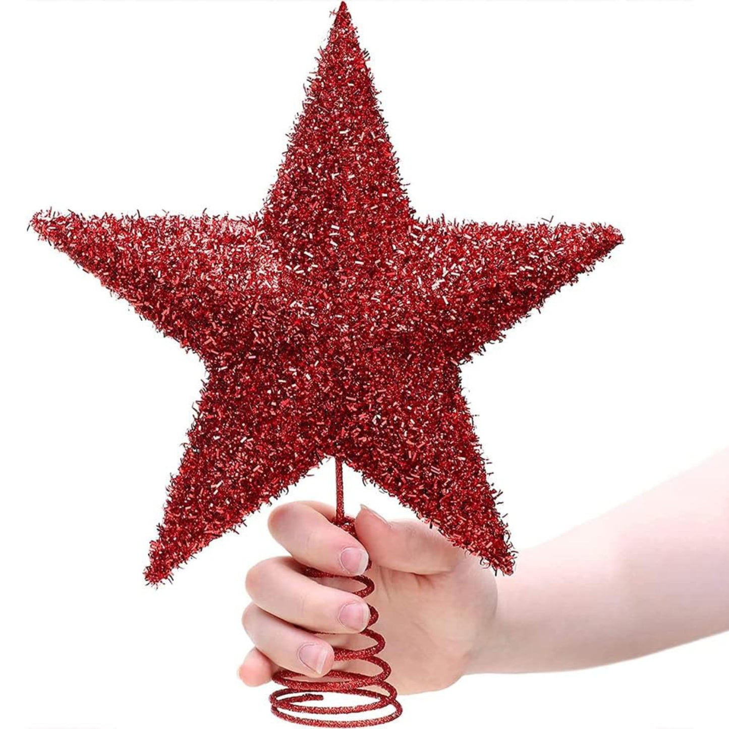 Christmas Tree Topper Star Red