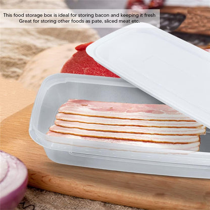 Clear Rectangular Bacon Storage Box