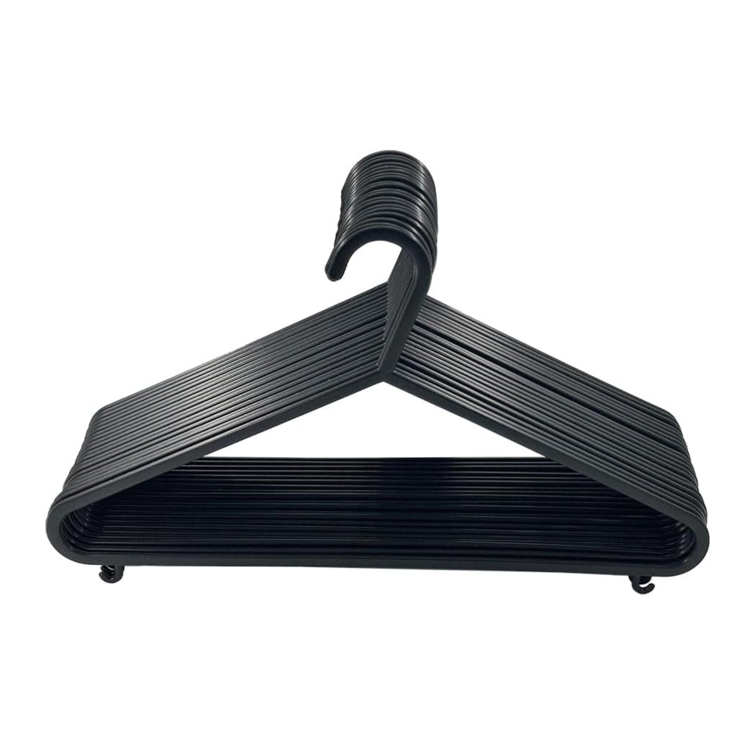 Coat Hangers Black with Suit Trouser Bar and Lips