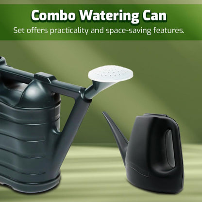 Combo 1L Watering Can Set + 6.5L Capacity, Small Watering Can