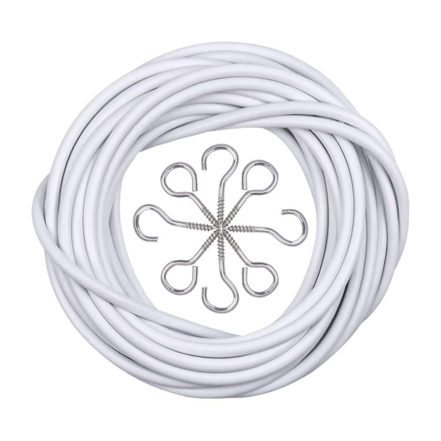 Curtain 3M Wire with 6 Hooks and 6 Eyes