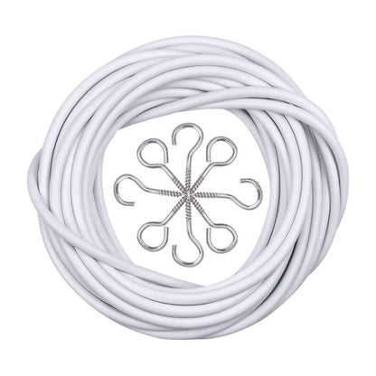 Curtain 3M Wire with 6 Hooks and 6 Eyes