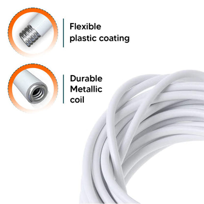 Curtain 3M Wire with 6 Hooks and 6 Eyes