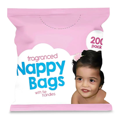 Fragranced Nappy Bags with Tie Handles