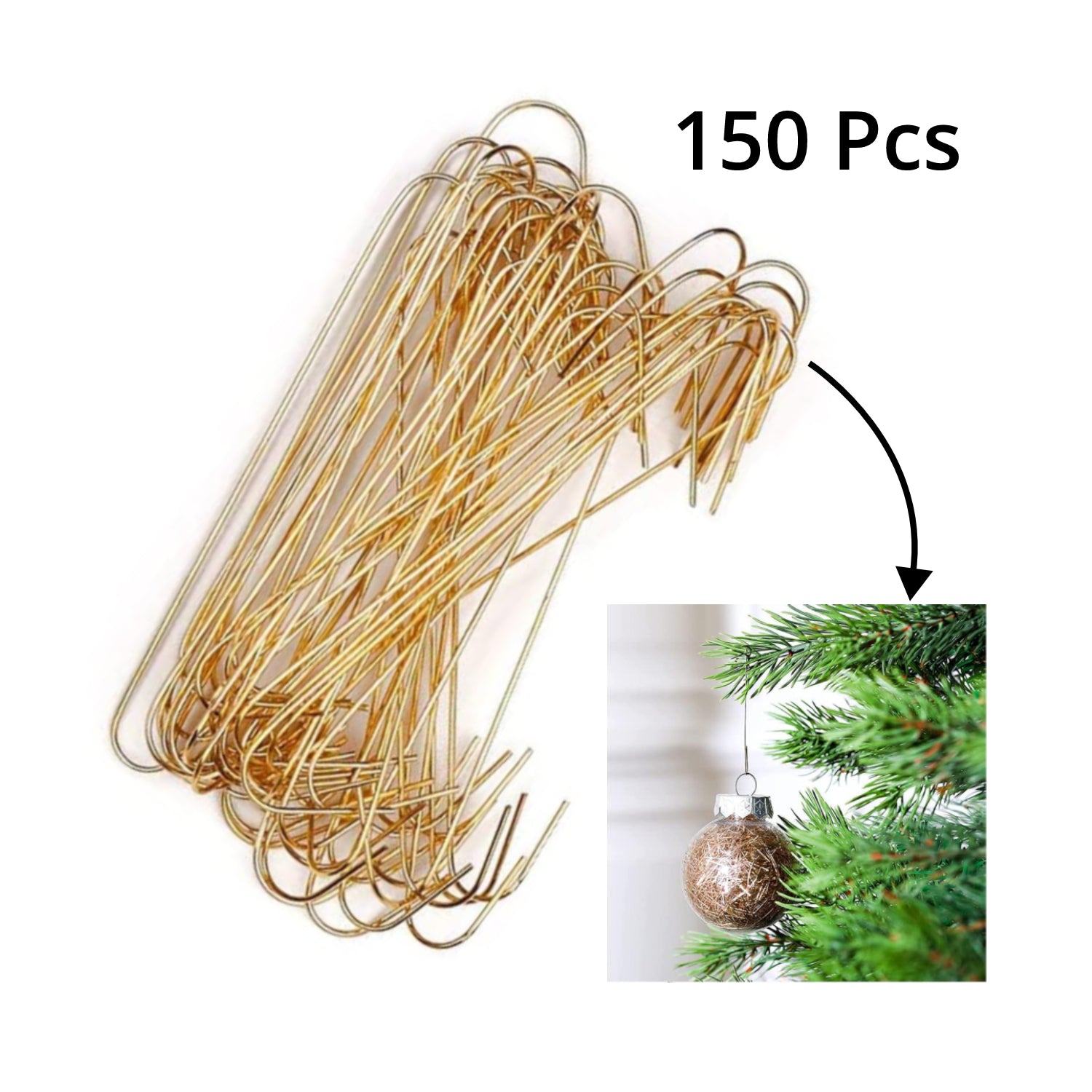 Gold Hanging Hook - 150pcs