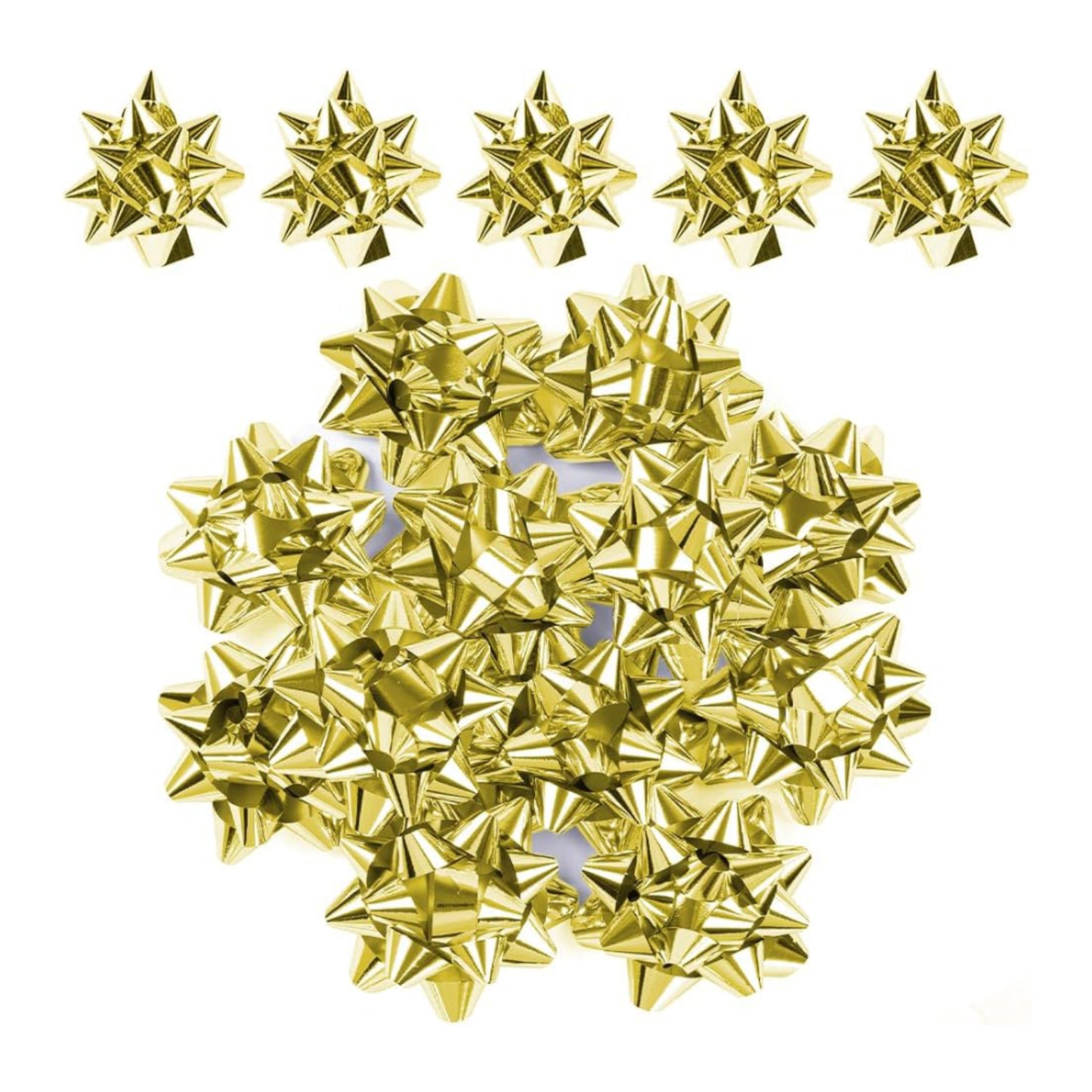 Gold Metallic Gift Bows Self Adhesive