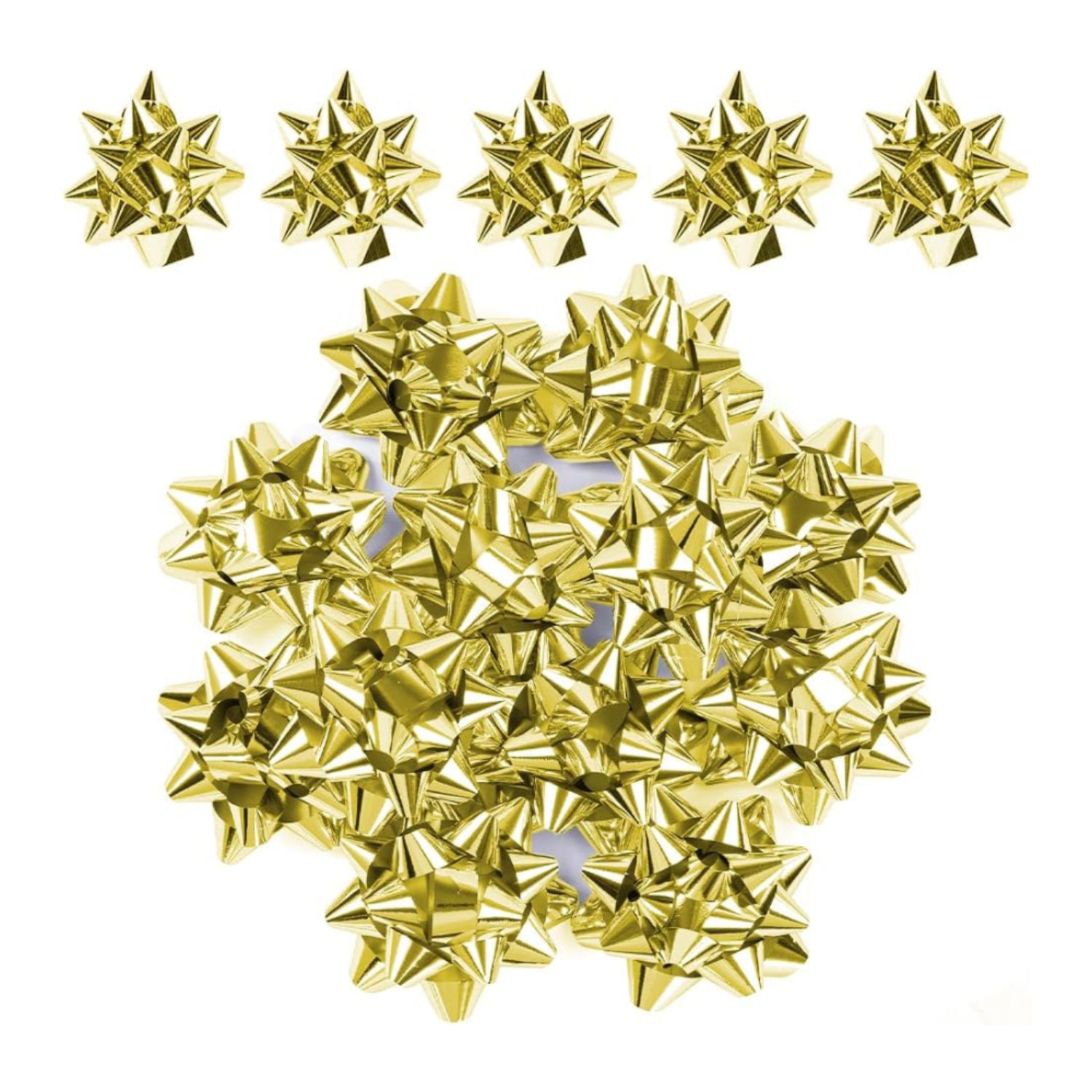 Gold Metallic Gift Bows Self Adhesive