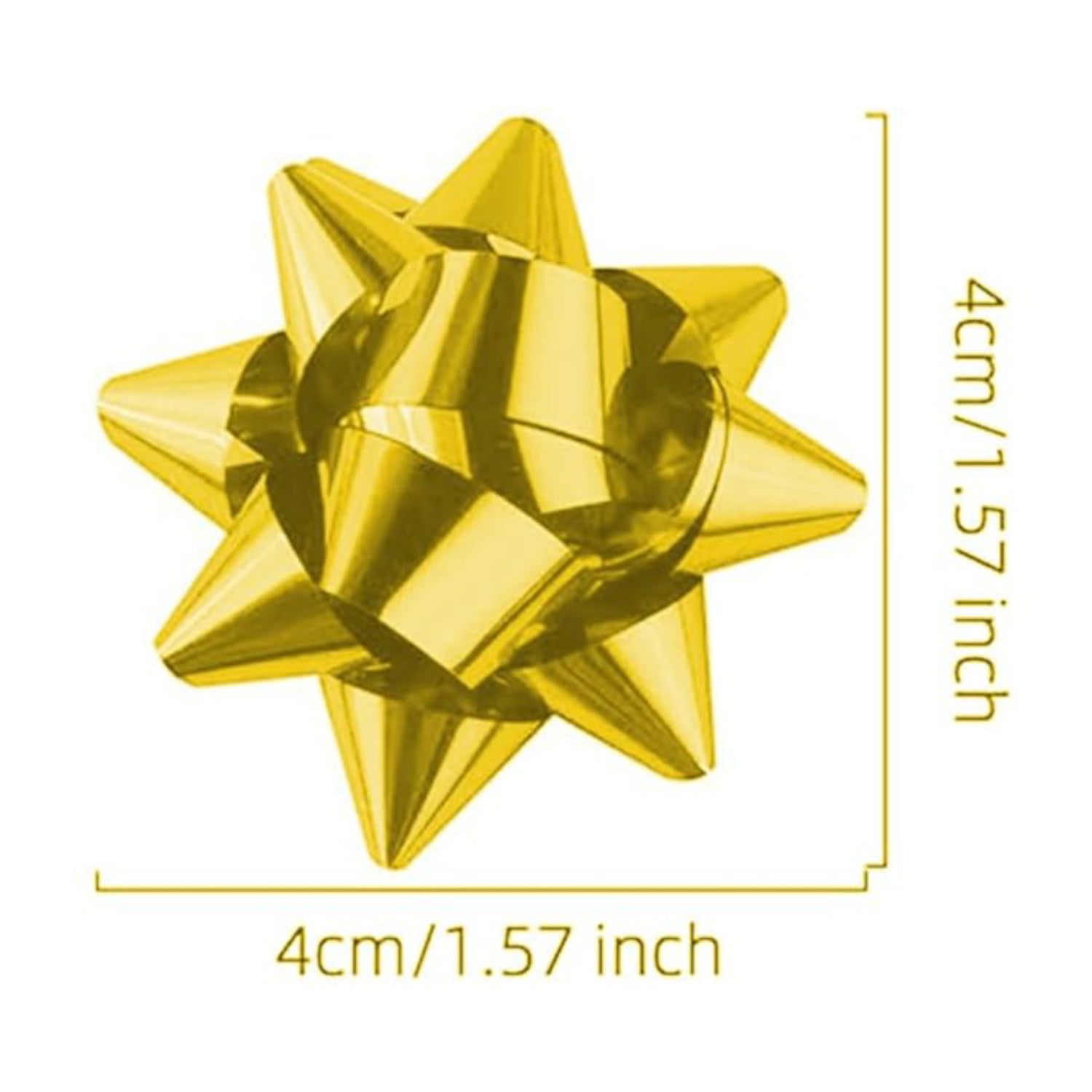 Gold Metallic Gift Bows Self Adhesive