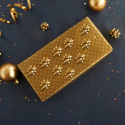 Gold Metallic Gift Bows Self Adhesive