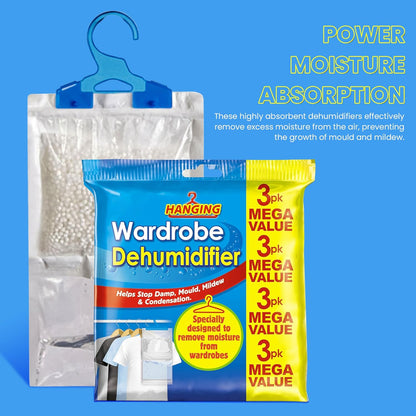 Hanging Wardrobe Dehumidifier Bags