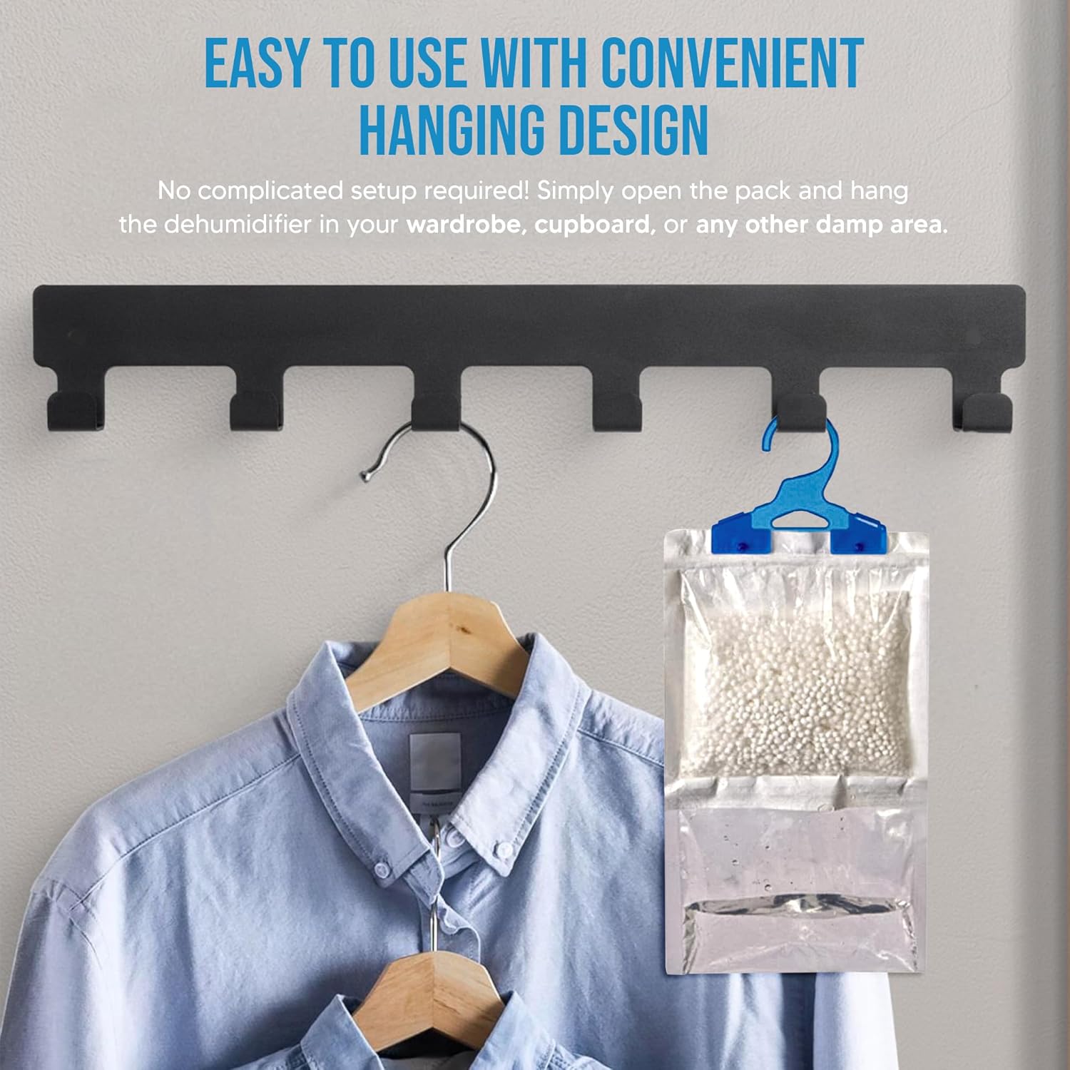 Hanging Wardrobe Dehumidifier Bags
