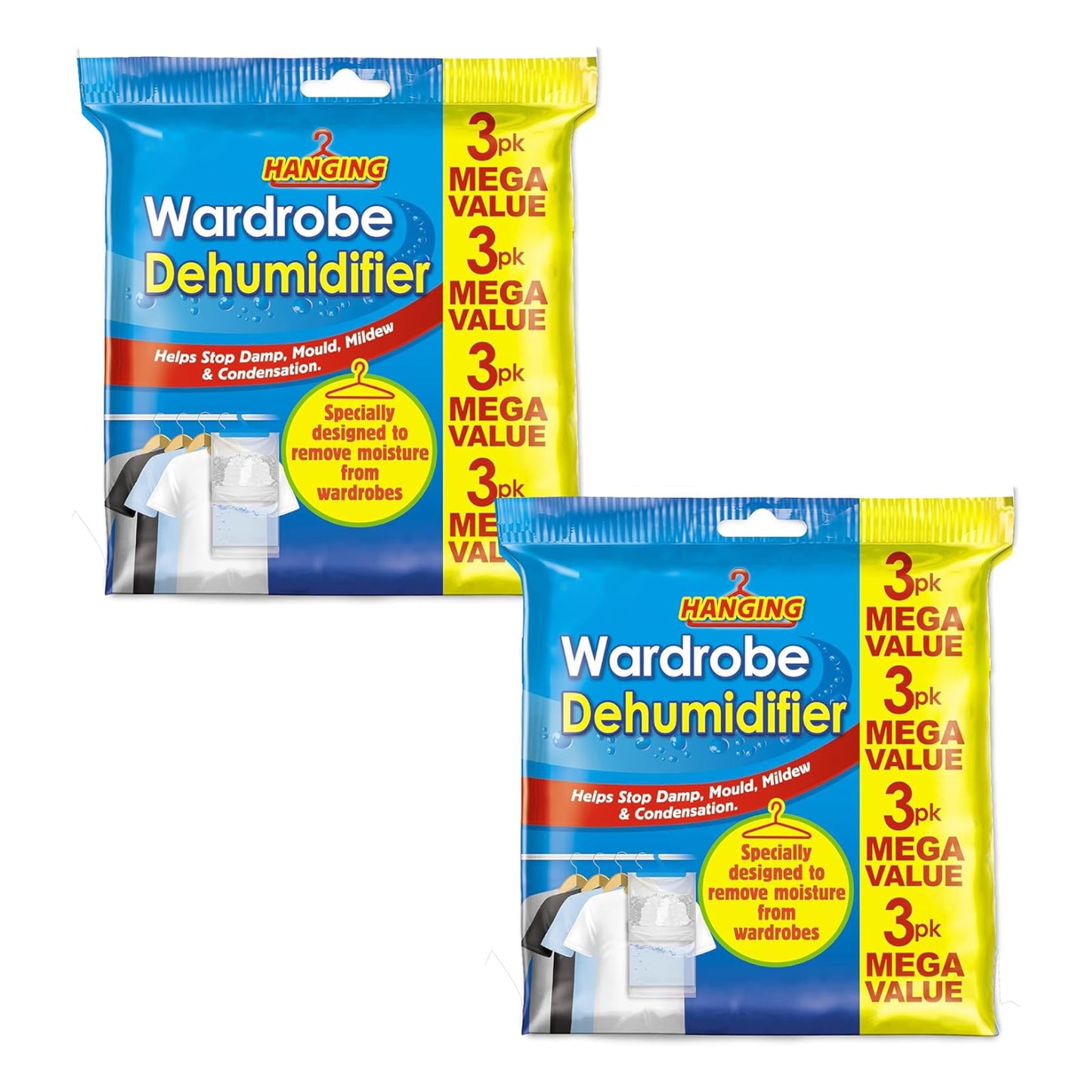 Hanging Wardrobe Dehumidifier Bags