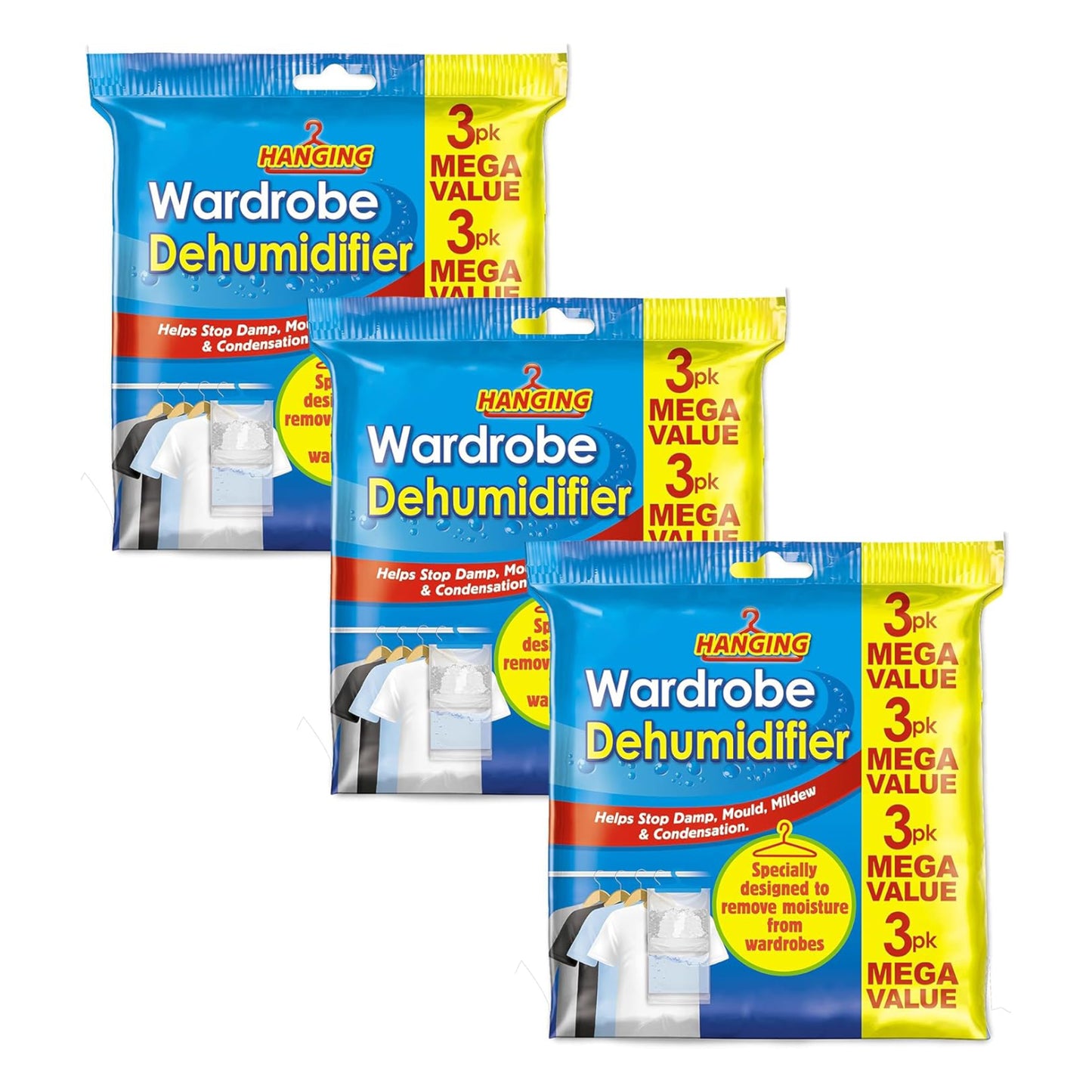Hanging Wardrobe Dehumidifier Bags