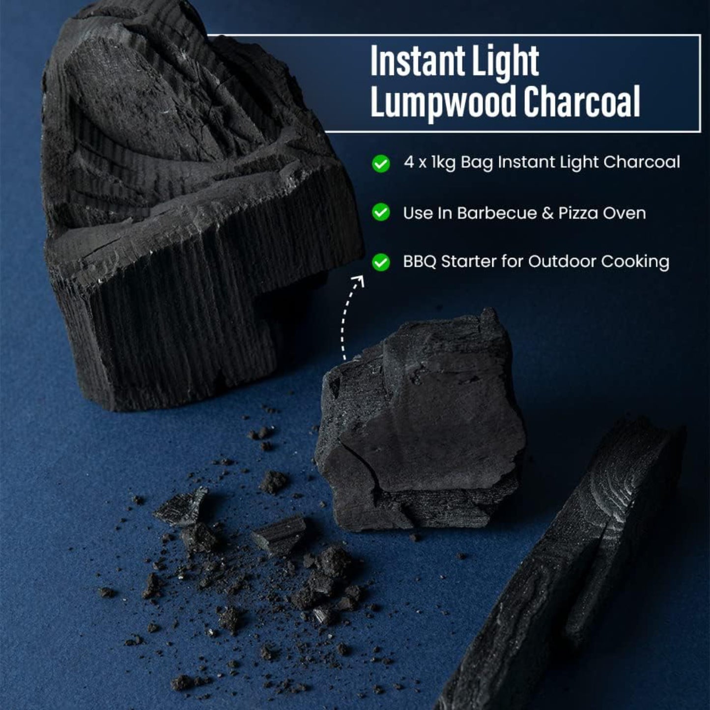 Instant Light Lumpwood Charcoal