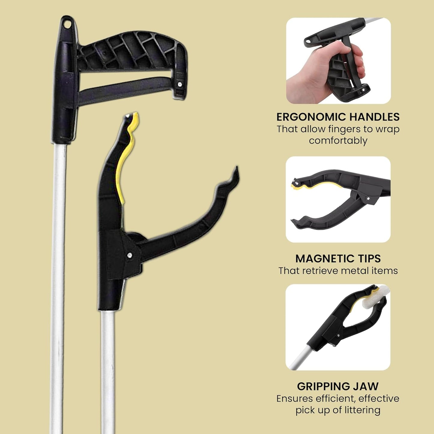 Litter Picker Grabber Stick with Long Handle