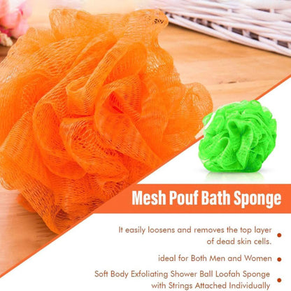Loofah Ultra Soft Mesh Pouf Bath & Shower Sponges