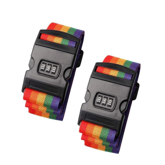 Luggage Straps with Security Lock Clip