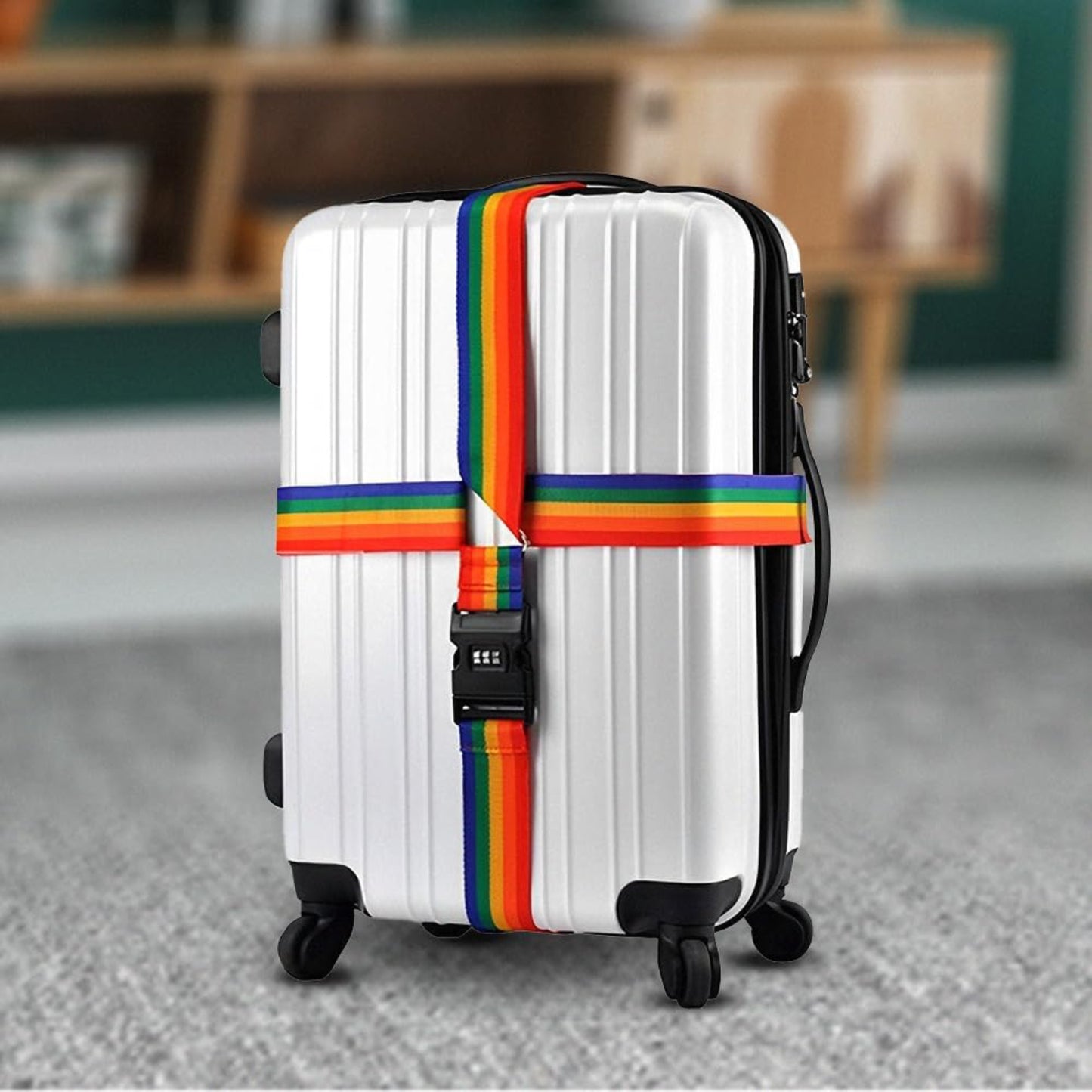 Luggage Straps with Security Lock Clip