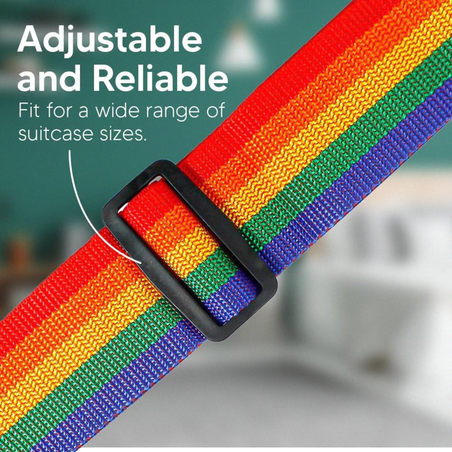 Luggage Straps with Security Lock Clip