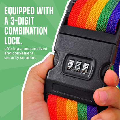 Luggage Straps with Security Lock Clip