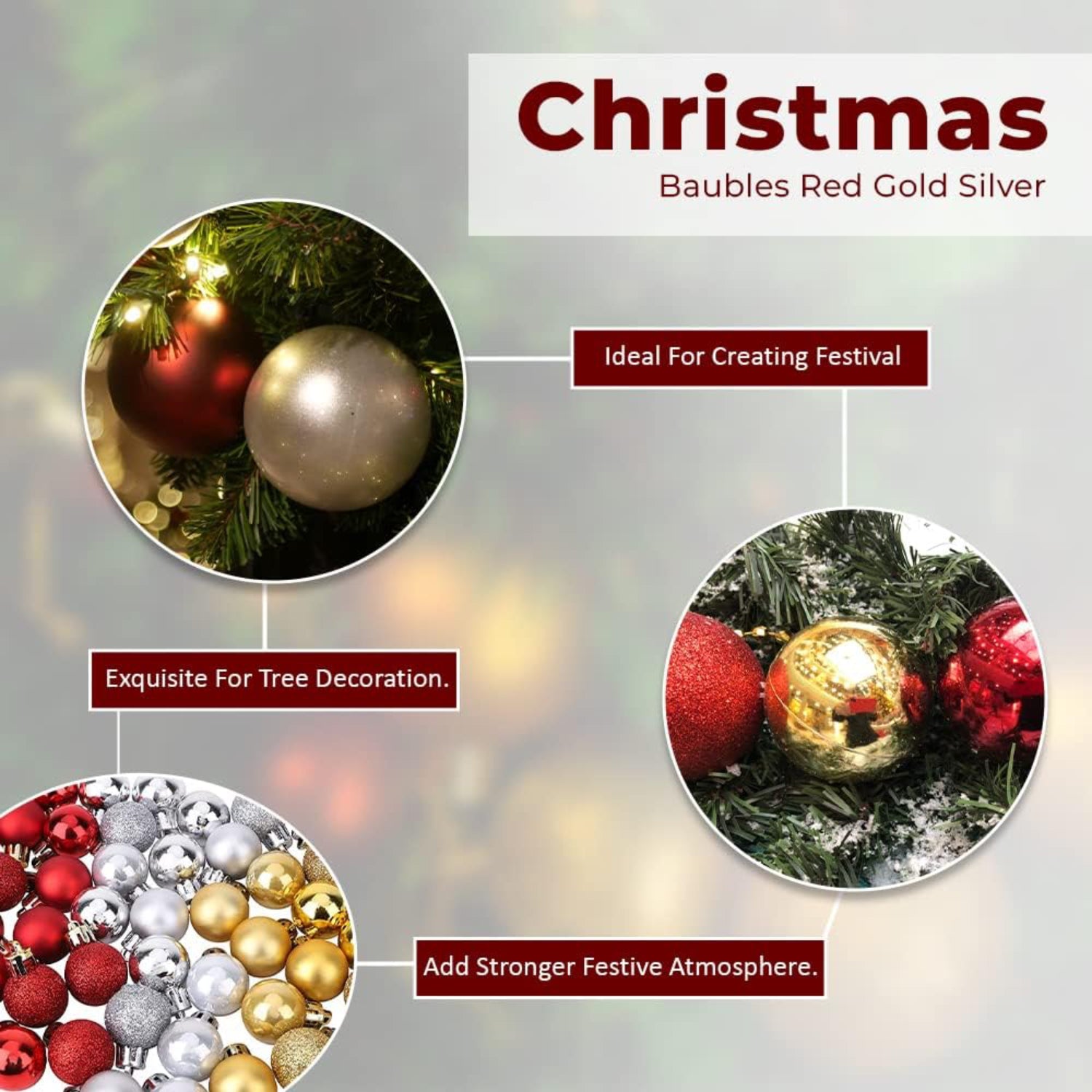 Mix Christmas Baubles