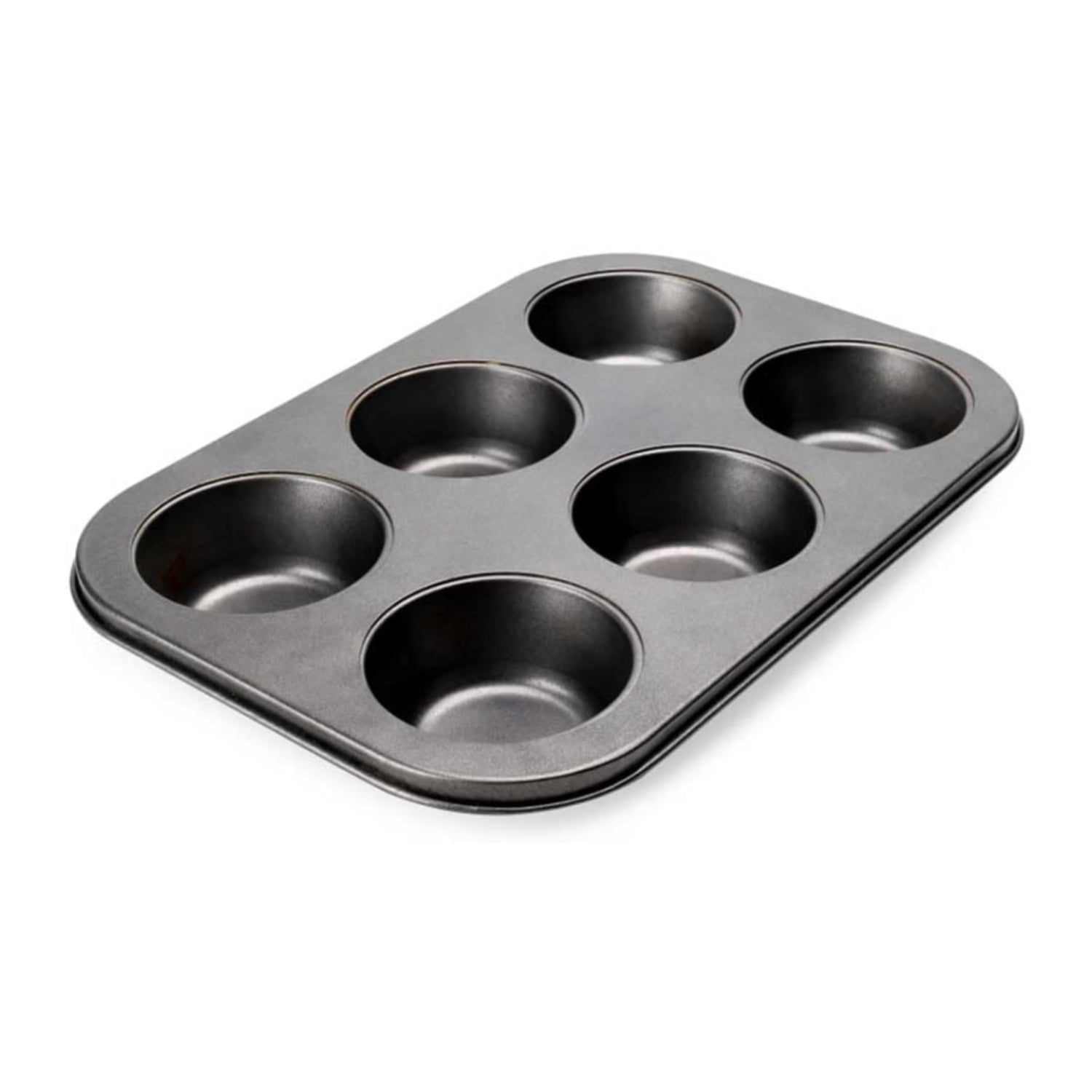 Muffin Nonstick Carbon Steel Material Baking Tray Black
