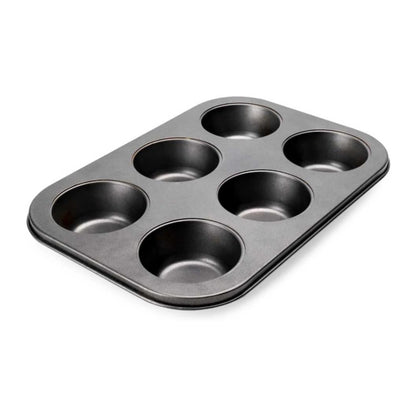 Muffin Nonstick Carbon Steel Material Baking Tray Black