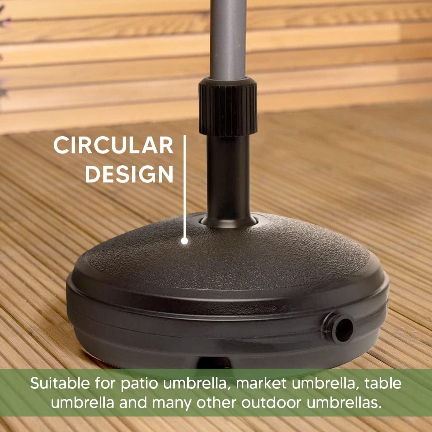 Parasol Base Round Plastic Umbrella Holder Base