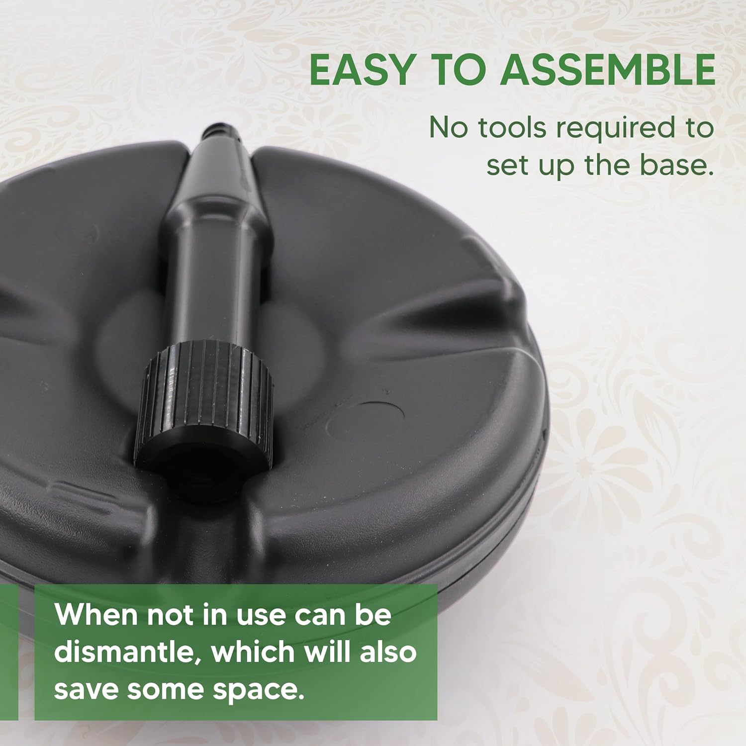 Parasol Base Round Plastic Umbrella Holder Base