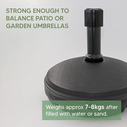 Parasol Base Round Plastic Umbrella Holder Base