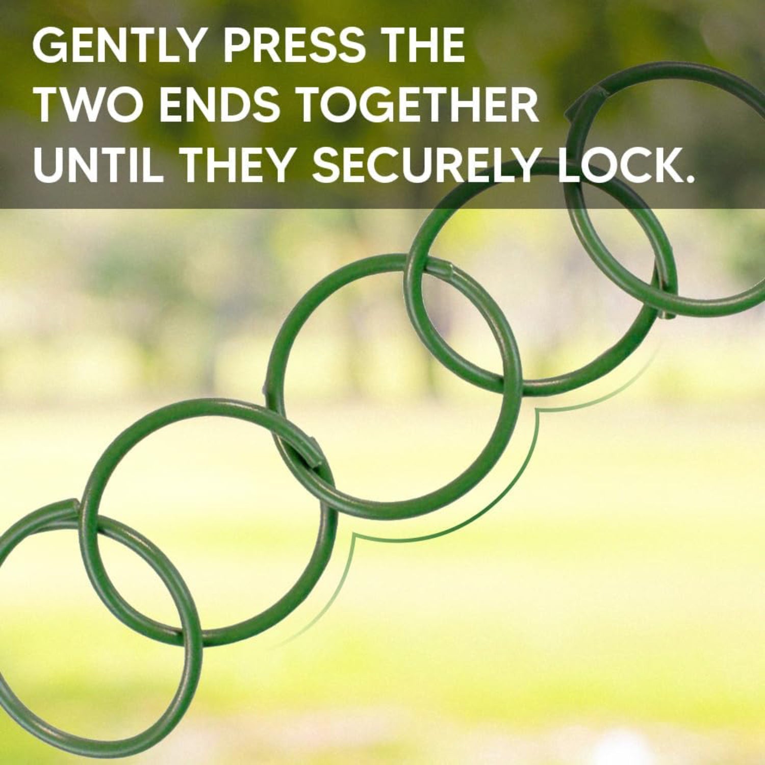 Plastic Coated Green Garden Plants Rings