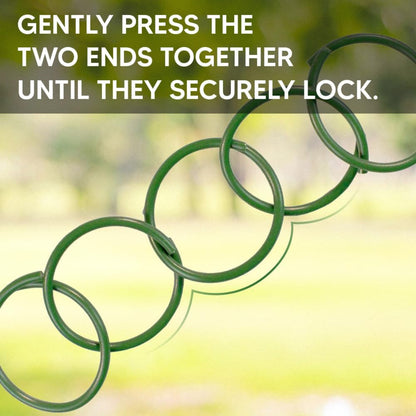 Plastic Coated Green Garden Plants Rings