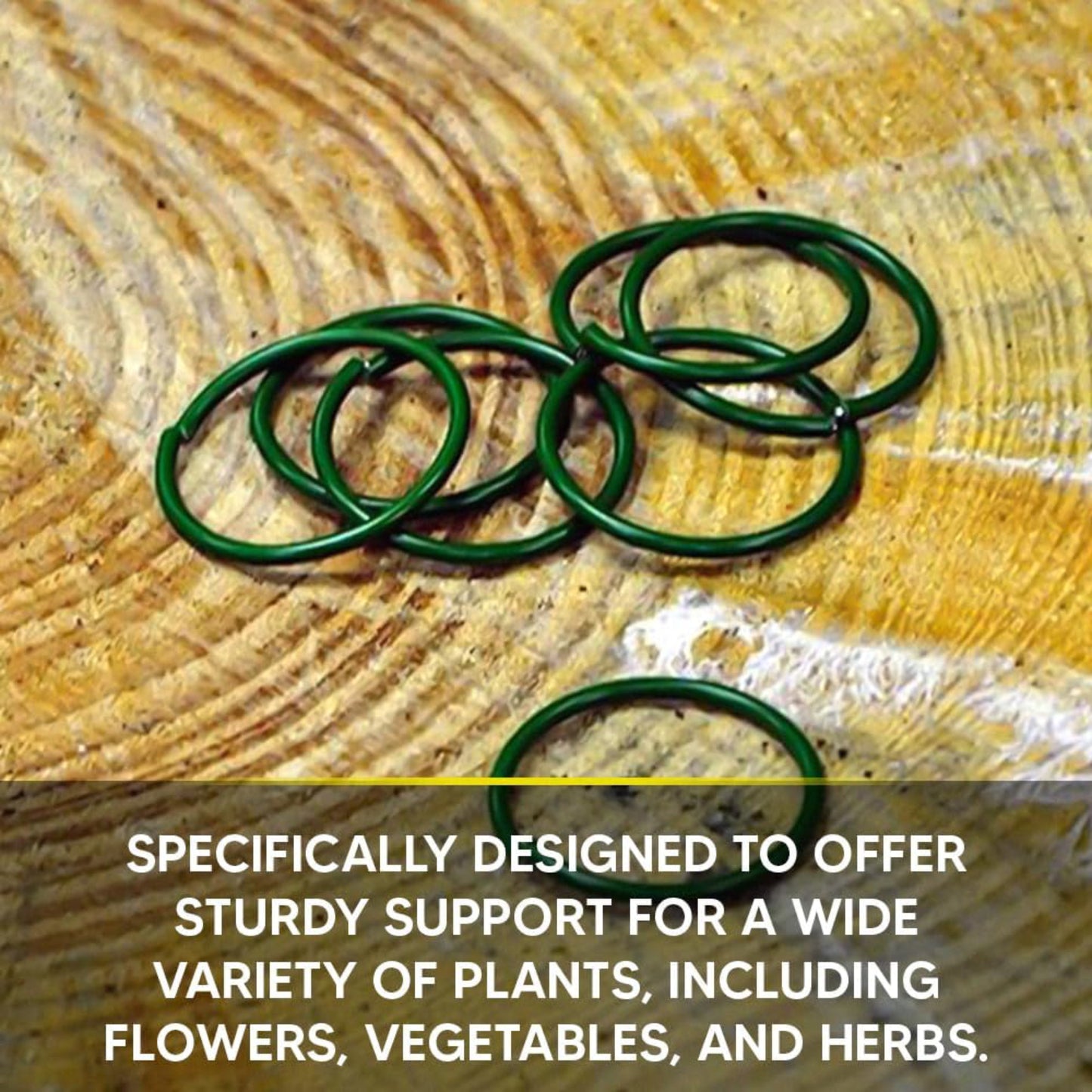 Plastic Coated Green Garden Plants Rings