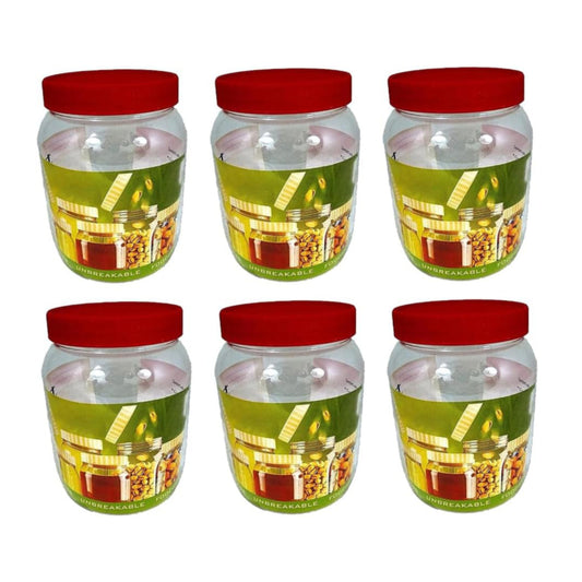 Plastic Storage Jars & Canisters with Screw Top Lids