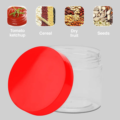 Plastic Storage Jars & Canisters with Screw Top Lids