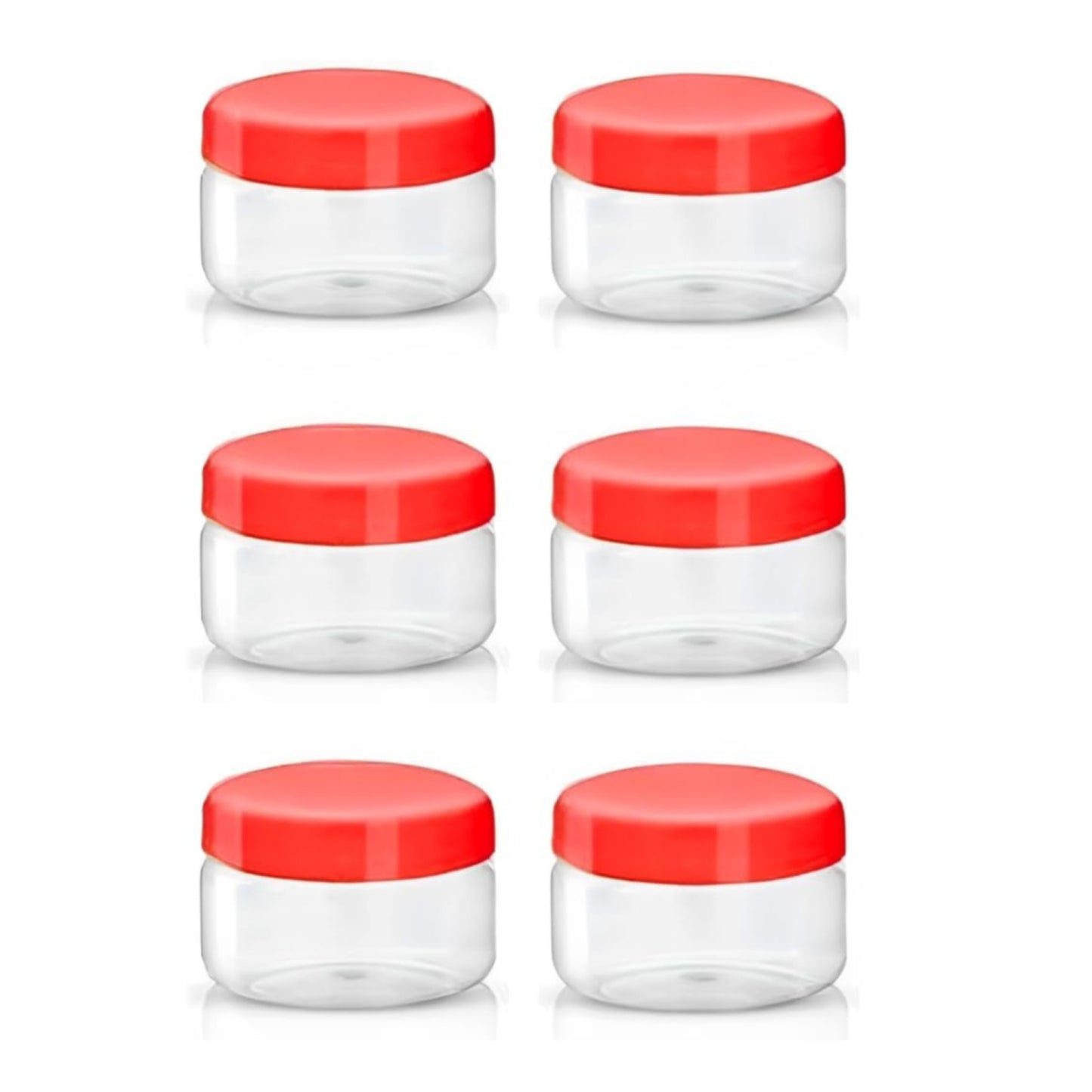 Plastic Storage Jars & Canisters with Screw Top Lids
